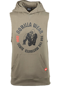Marshall Sleeveless Hoodie, army green