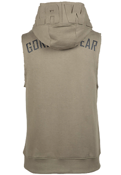 Marshall Sleeveless Hoodie, army green