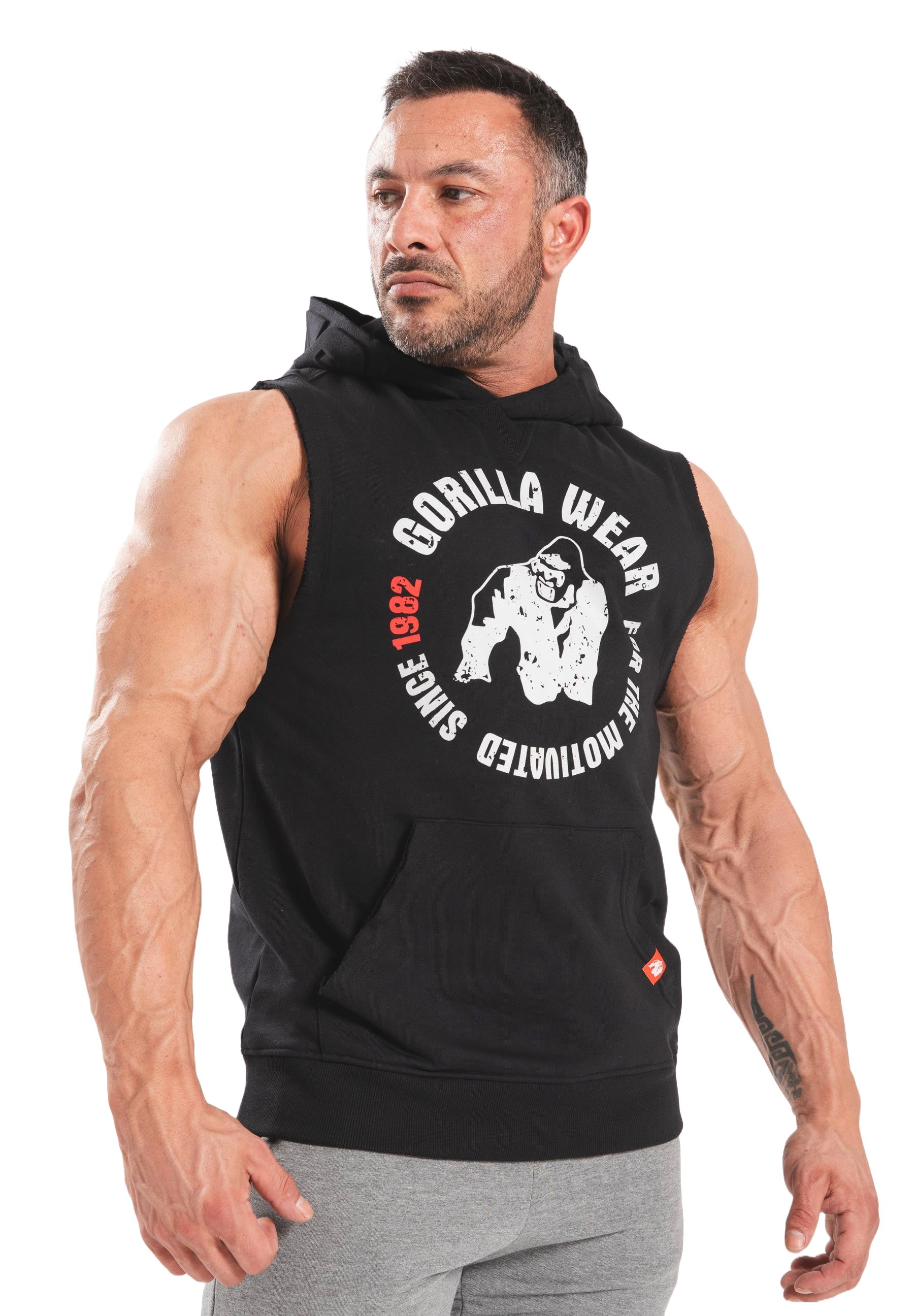 Marshall Sleeveless Hoodie, black - 6
