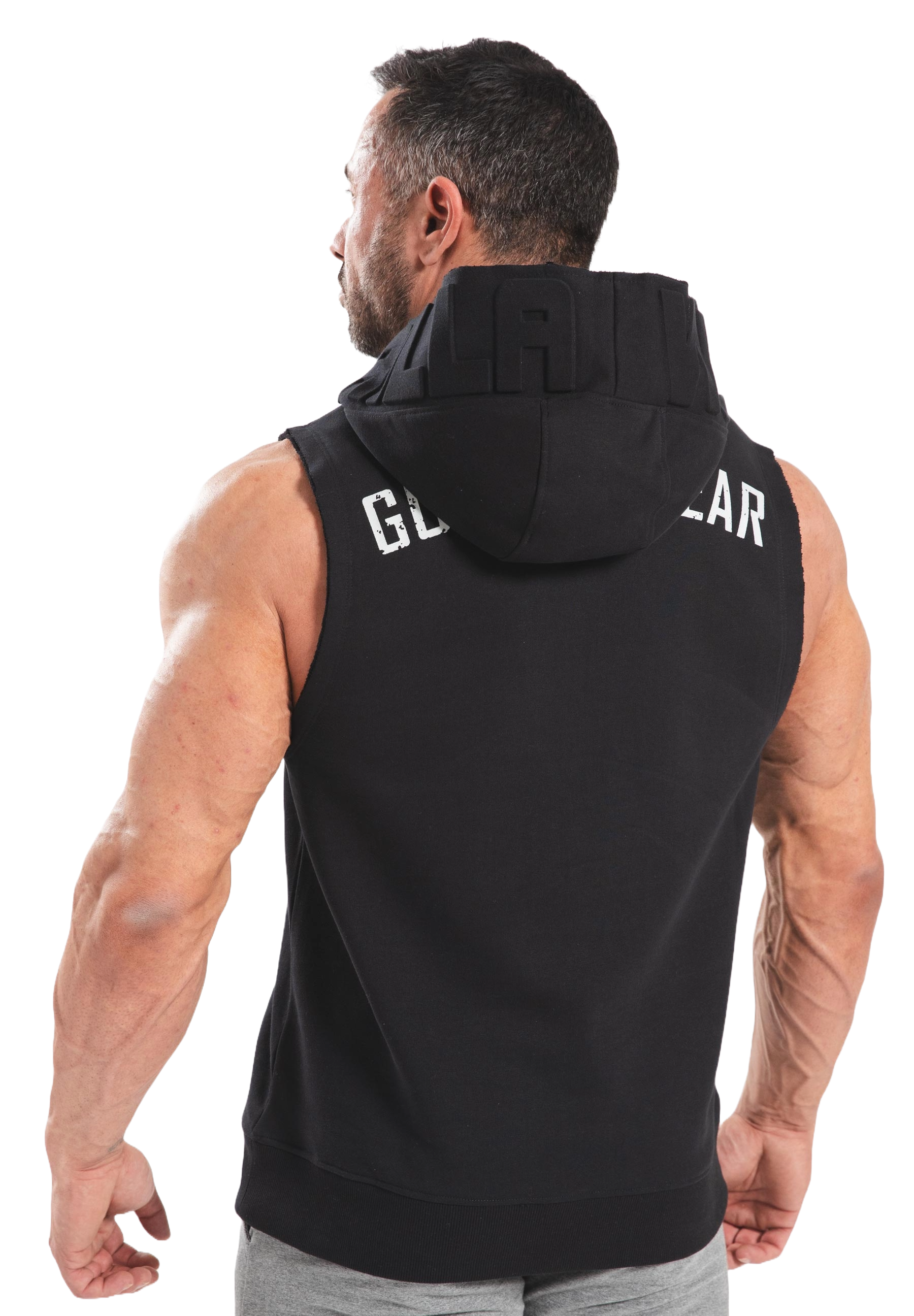 Marshall Sleeveless Hoodie, black - 3
