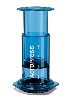 Aeropress Clear Blue  - Fantastisk kaffepress 