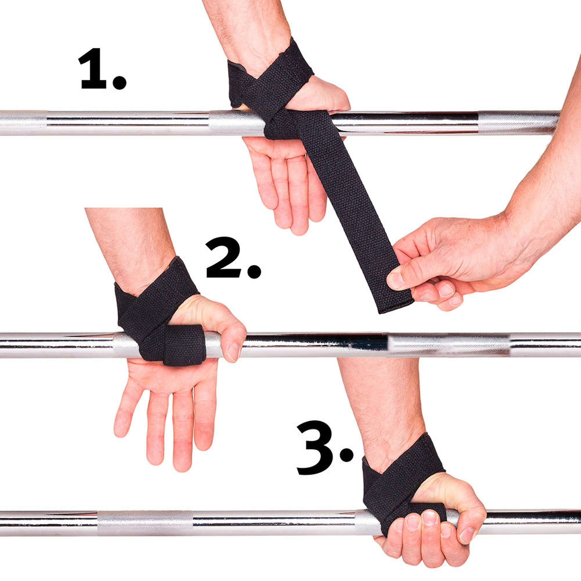 Padded Lifting Straps, black - 4
