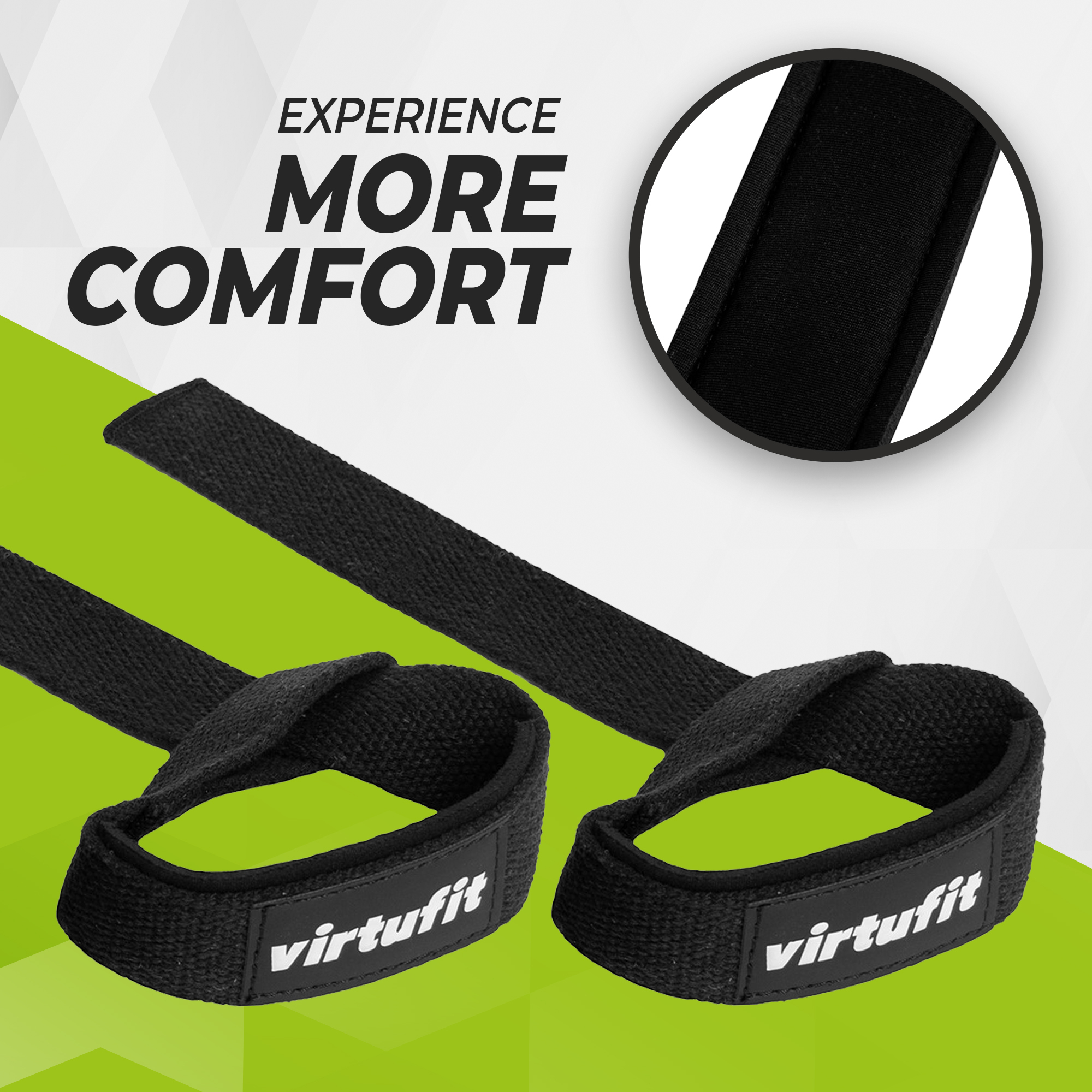 VirtuFit Padded Lifting Straps, black - 2