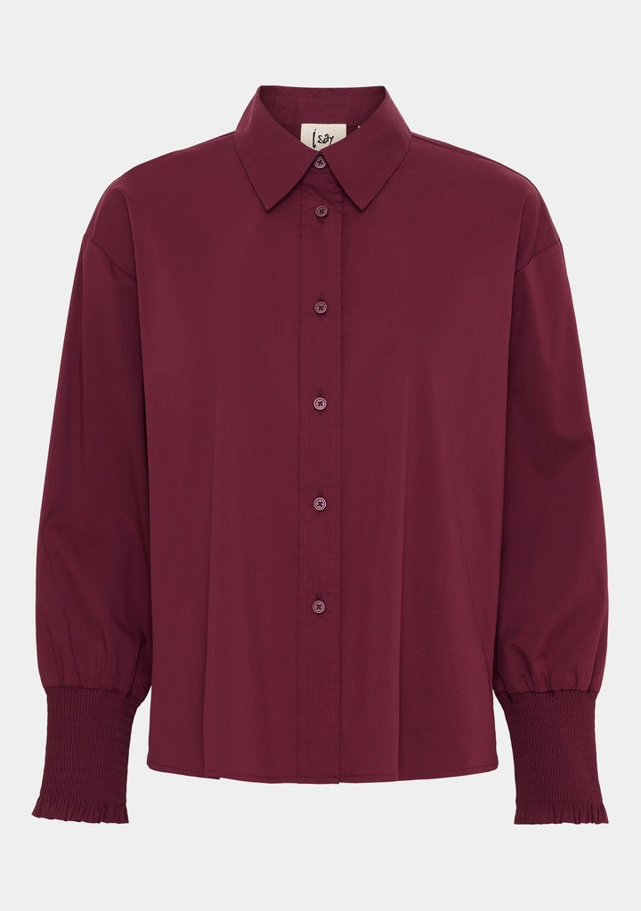 Sigga Wide Shirt - Wine - Isay