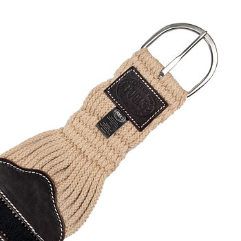 Mohair western string girth Pool's in mohair, natural / black / brown