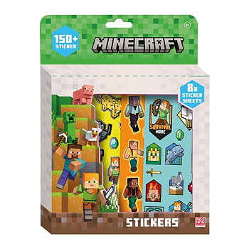 Minecraft Klistermärken 3D 150 st.