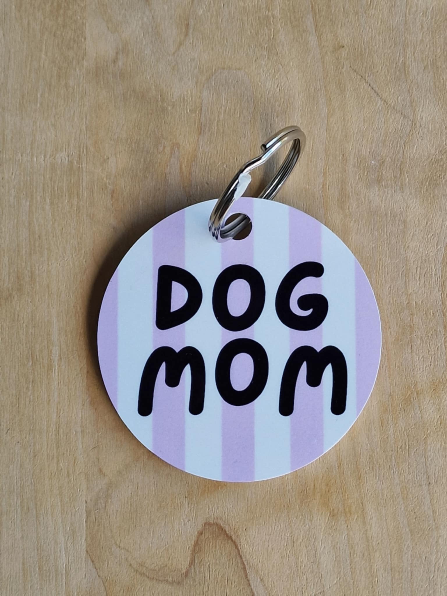 Nyckelring  "Dog mom"