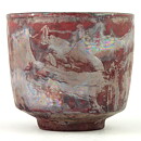 イサク・イサクソン  一点もの  赤色のボウル  茶碗  (9cm)  2000年代  #45