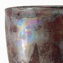 Isak Isaksson (2000s) Unique Chawan Bowl with Red Glaze 9 cm #45