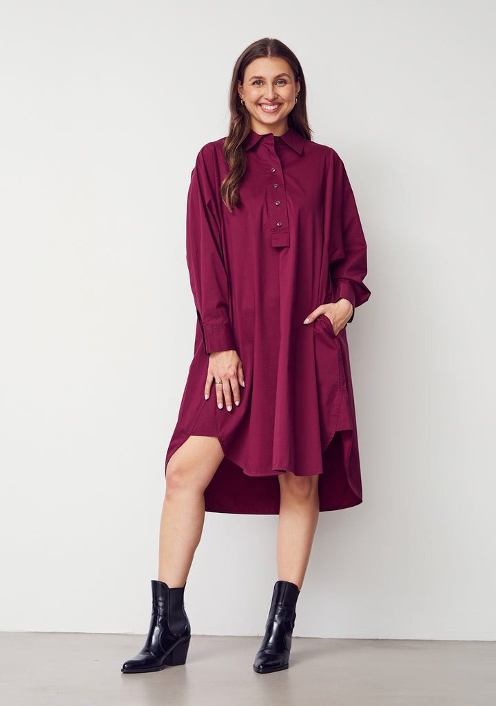 Sigga Dress - Wine - Isay  - 3