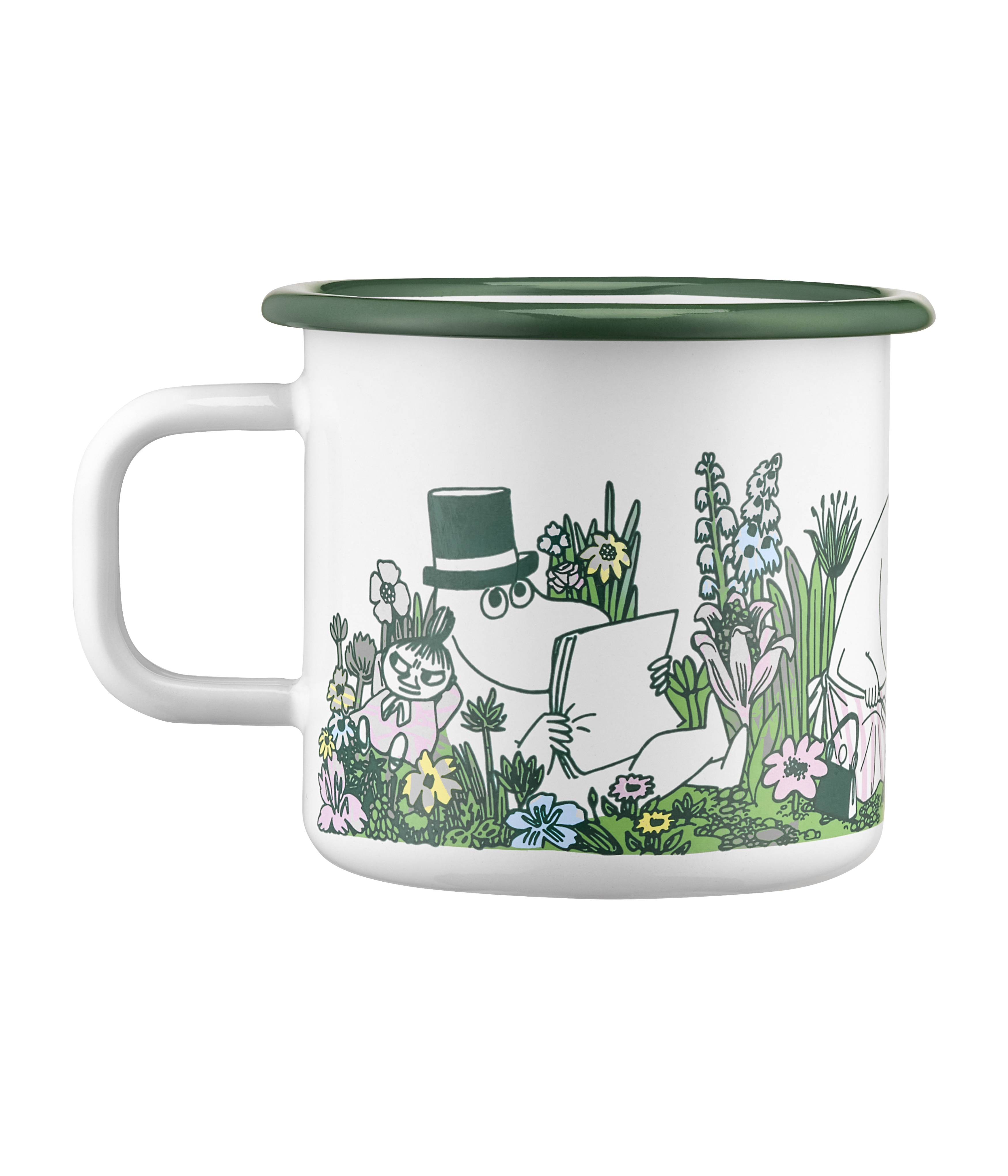 Mumin emaljmugg I trädgården 3,7dl - 2