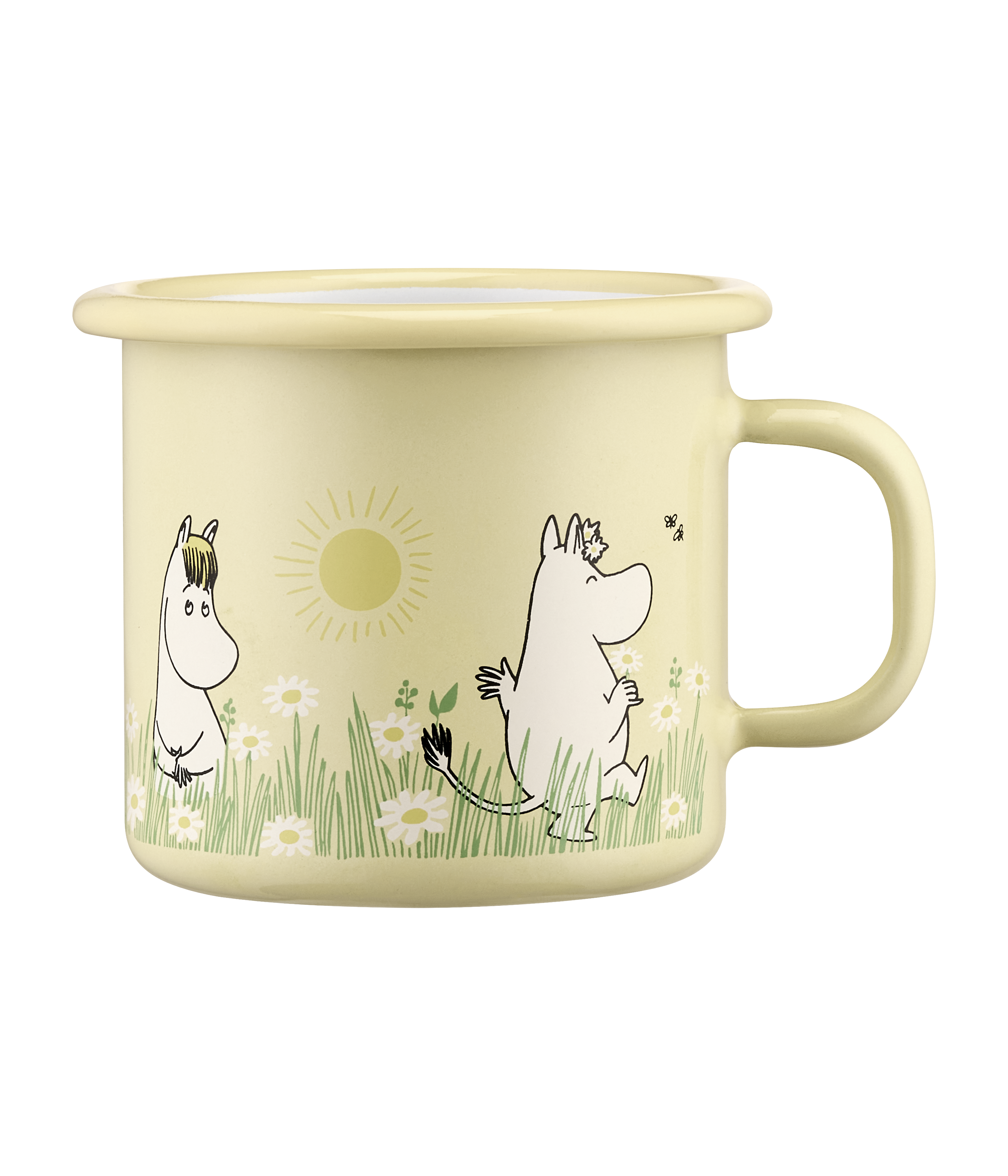 Moomin enamel mug Meadow 2,5dl - 3