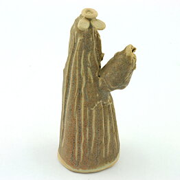 Anita Nylund (1990s) Unique Brown Cactus from Own Studio 15 cm