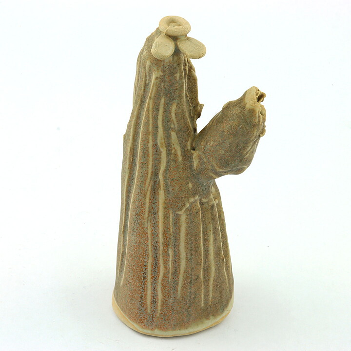 Anita Nylund (1990s) Unique Brown Cactus from Own Studio 15 cm