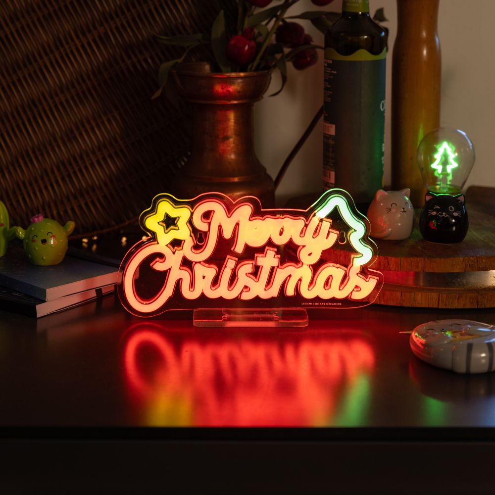 It's a sign, LED-lampa med neon-effekt, Merry Xmas - 5