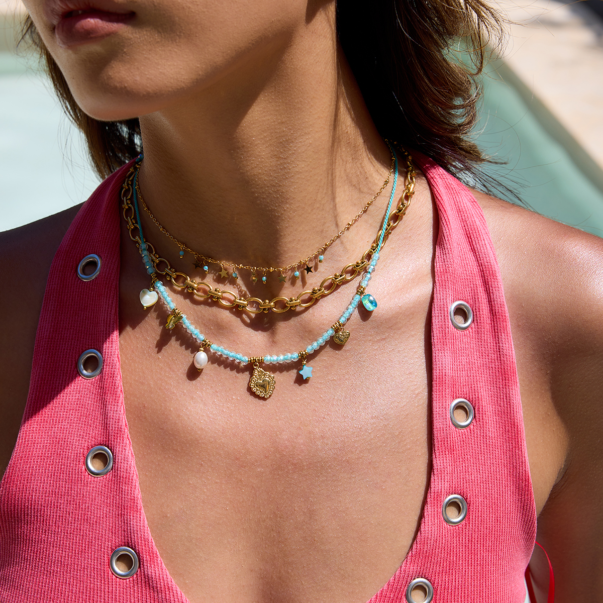 Celéste Necklace Jovita 18K Gold | Smycken | Klocktema