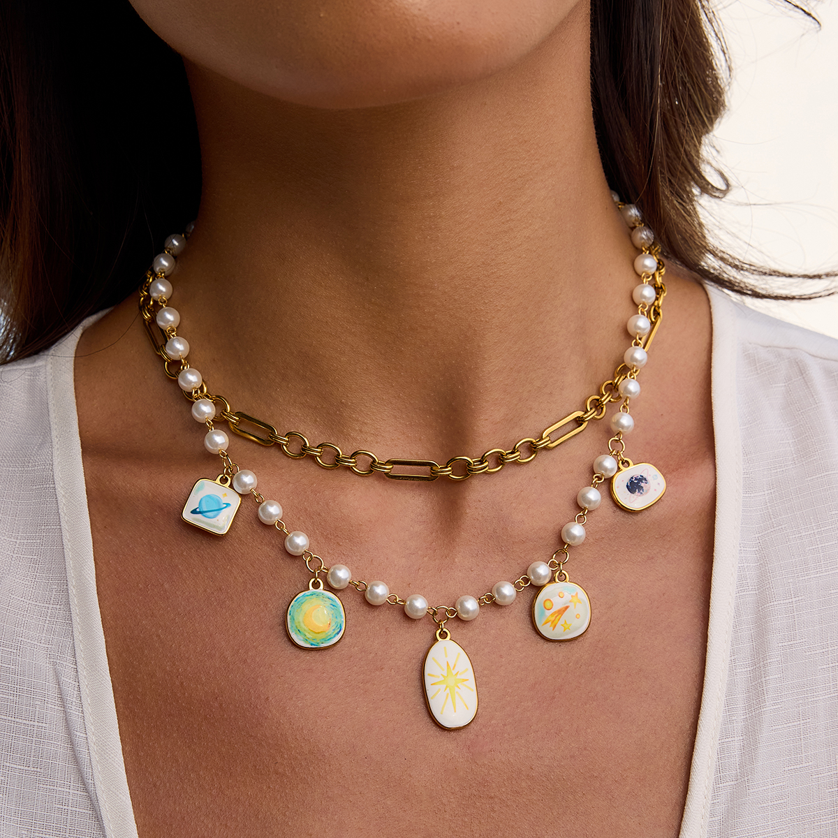 Celéste Necklace Lucinde 18K Gold - 9