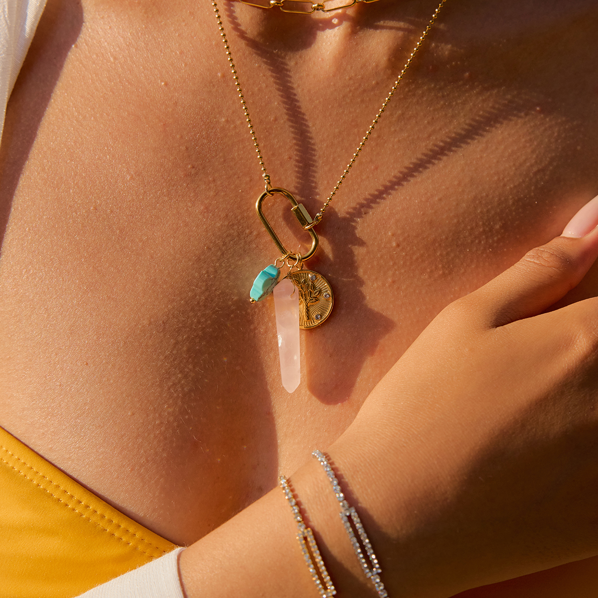 Celéste Necklace Margalite 18K Gold | Smycken | Klocktema