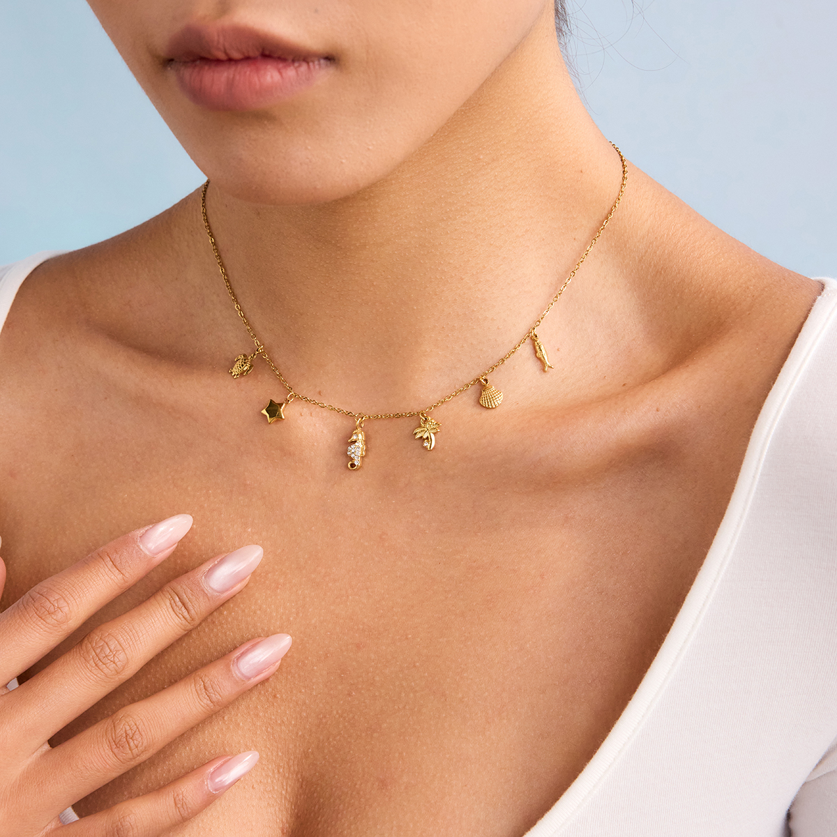 Celéste Necklace Marsaline 18K Gold - 6