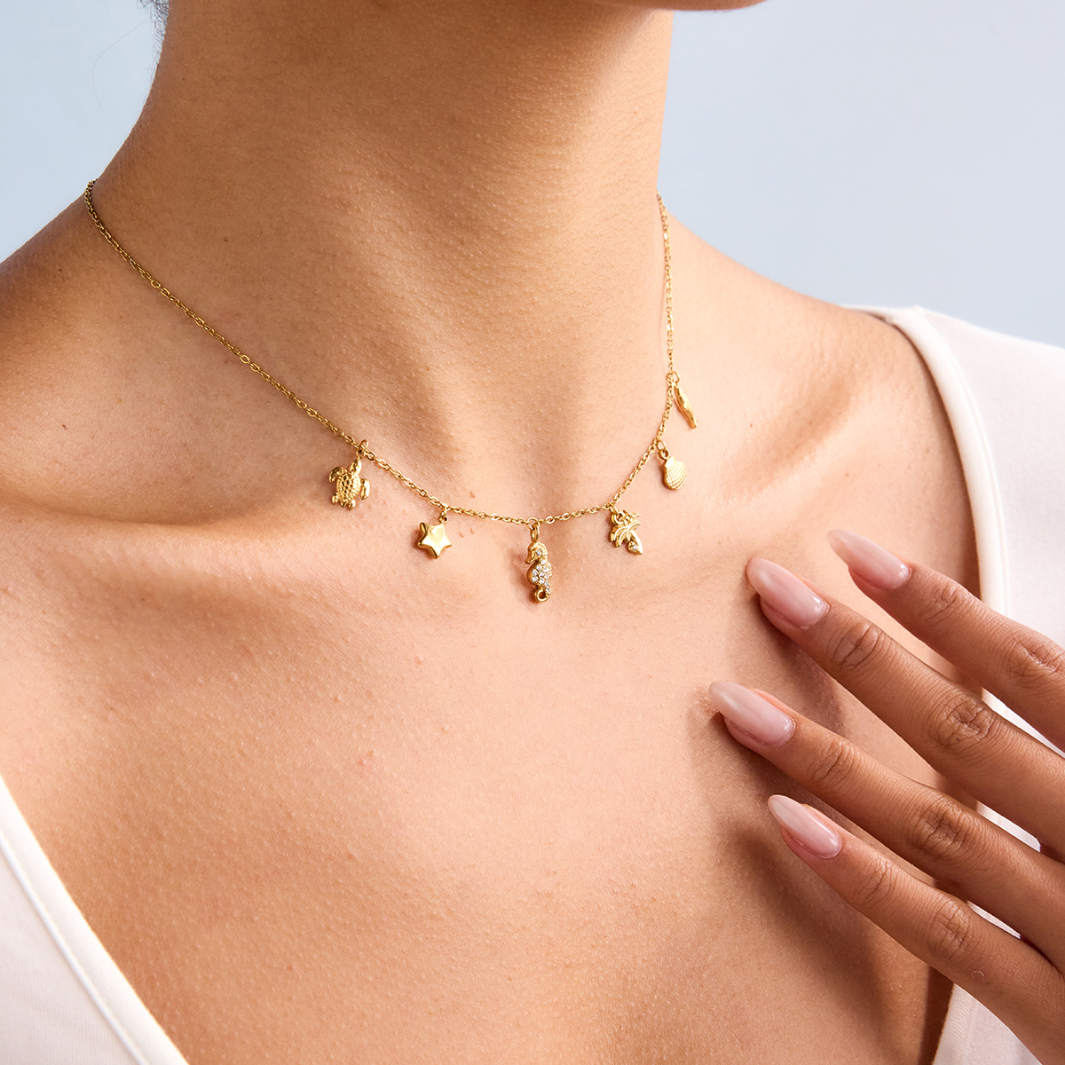 Celéste Necklace Marsaline 18K Gold - 5