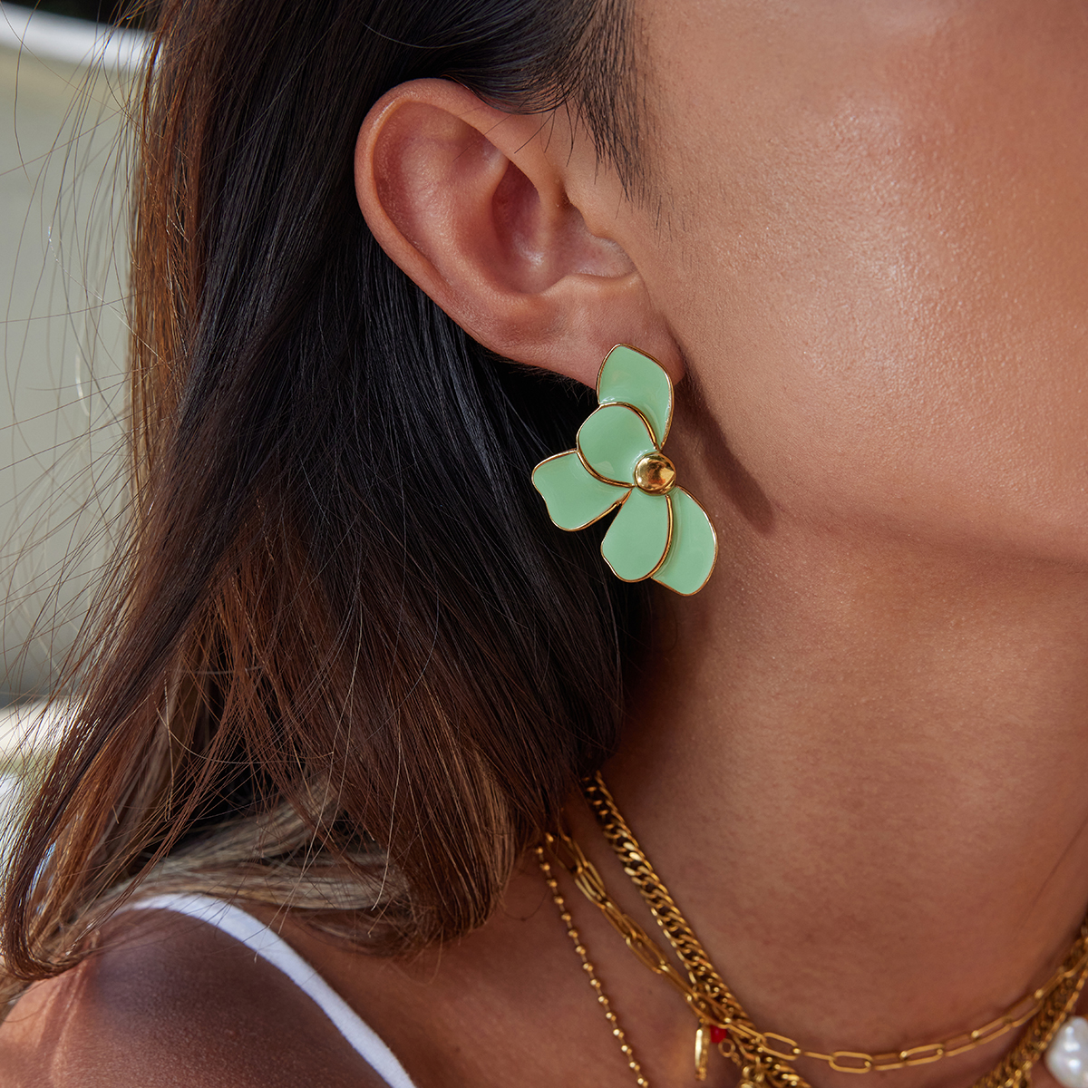 Celéste Earrings Primavera 18K Gold