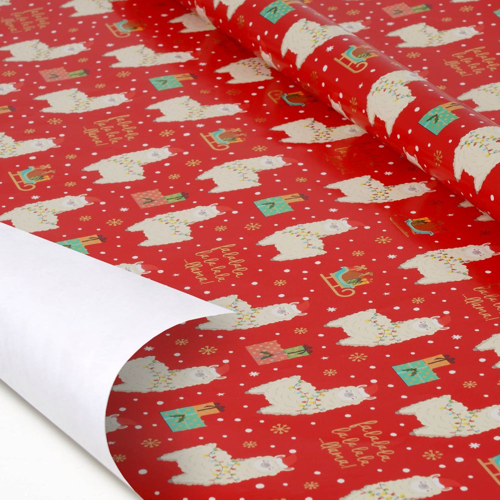 Presentpapper - Llama (Christmas) - 2