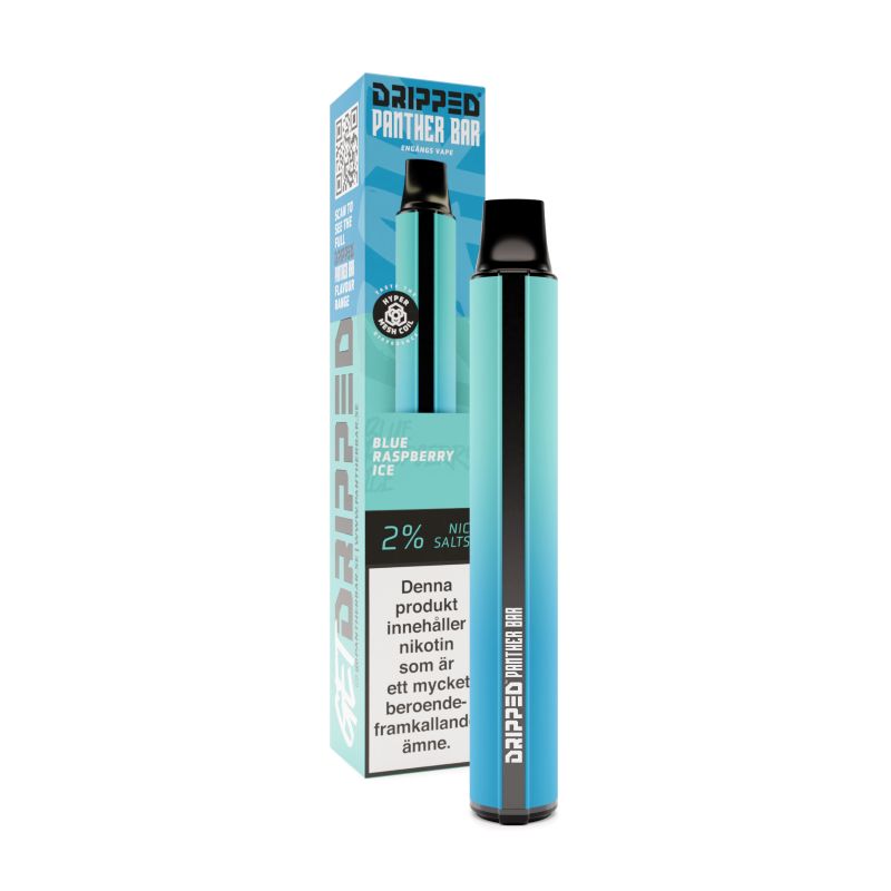 Dripped Panther Bar - Blue Raspberry Ice