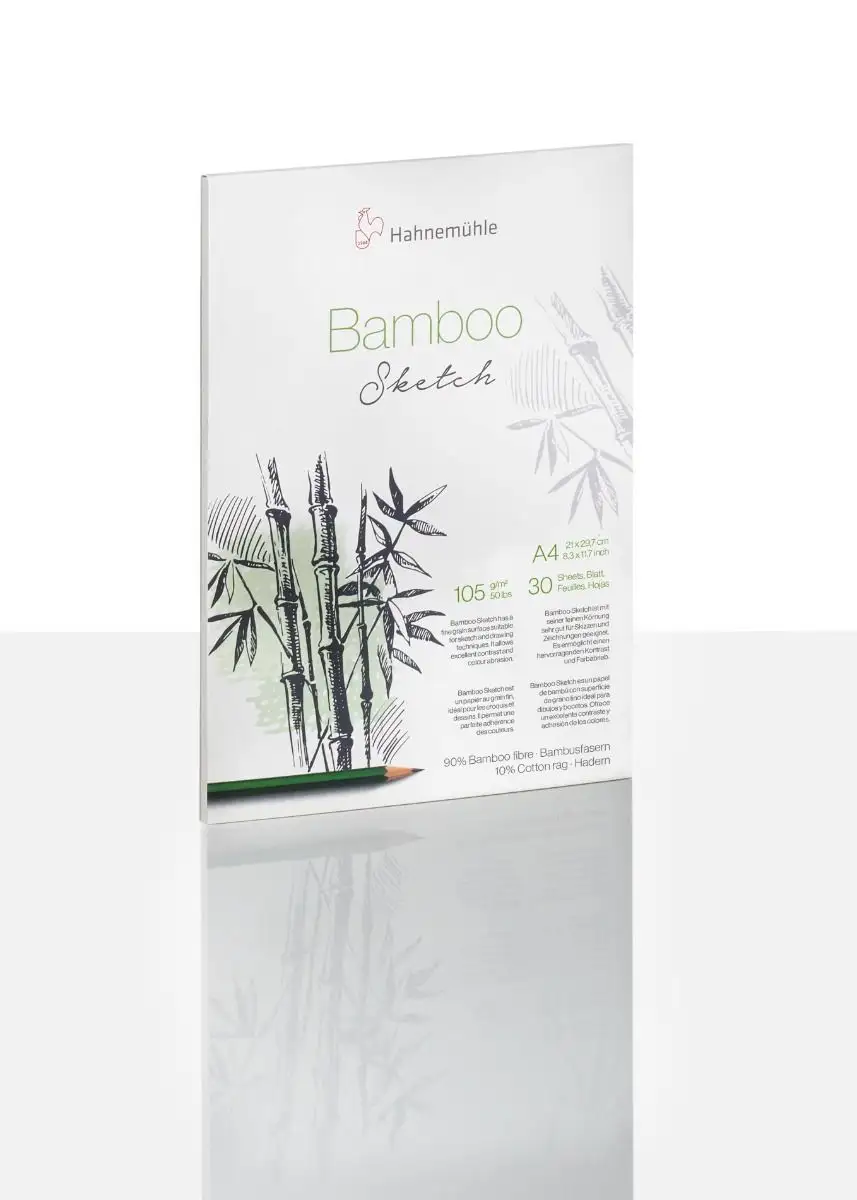 Bambupapper skissblock 105 g/m² A4 – 30 ark - 2