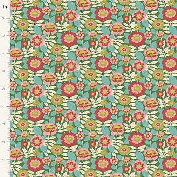 Tyg Tilda Wallflower Beverly Green