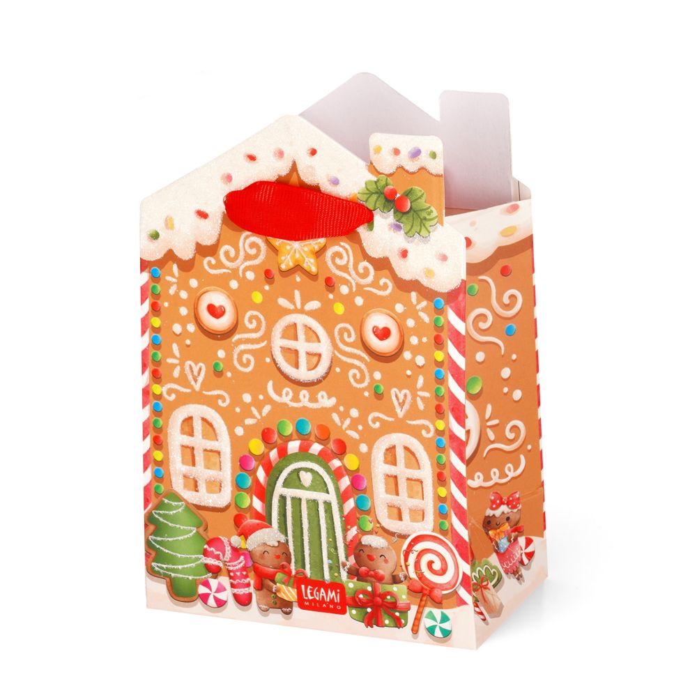 Presentpåse Small, Gingerbread house (GB0665)