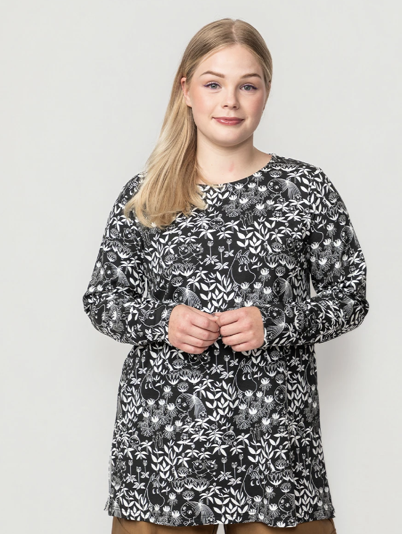 Moomin Lady Tunic - Primula black/white - 3