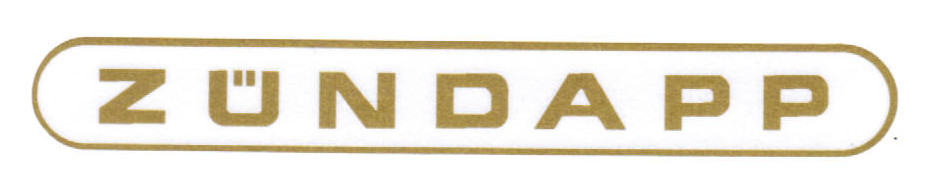 Dekal bakskärm Zundapp, Guld