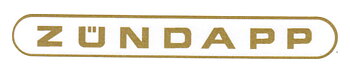Dekal bakskärm Zundapp, Guld