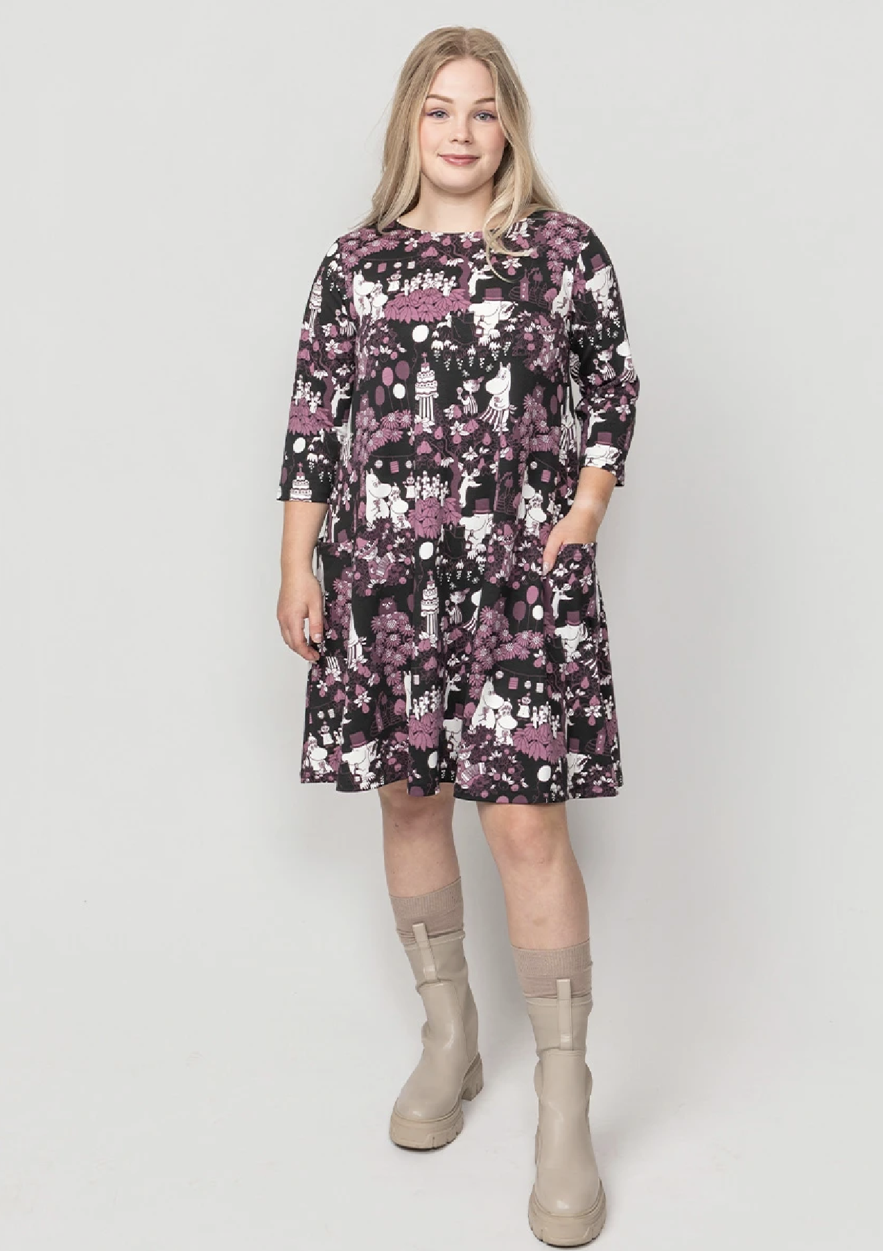 Moomin Women's Dress - Harvest Festival black/plum - 5