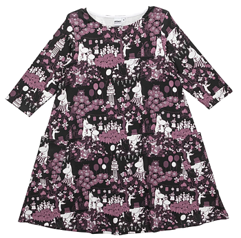 Moomin Women's Dress - Harvest Festival black/plum