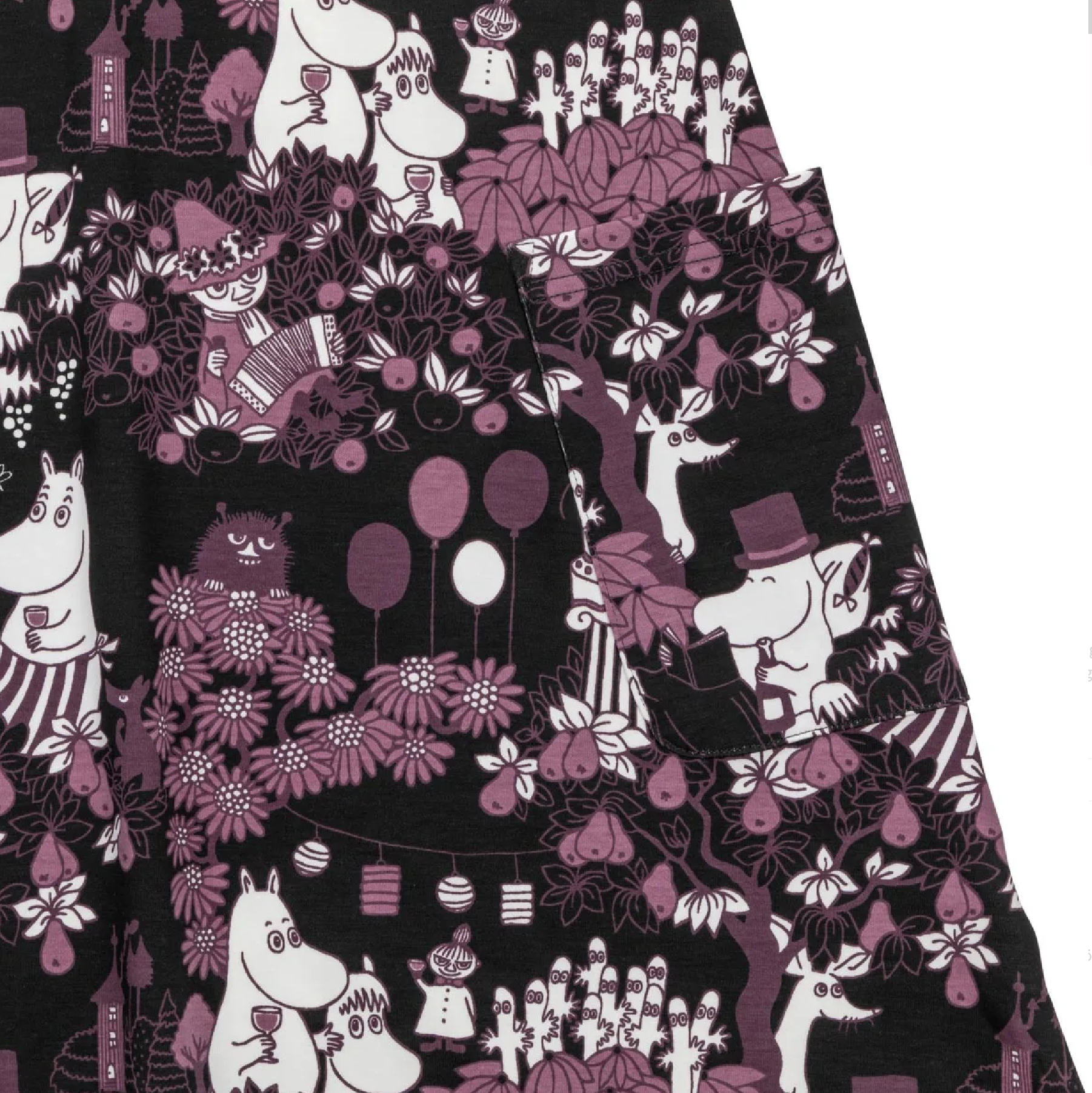 Moomin Women's Dress - Harvest Festival black/plum - 2