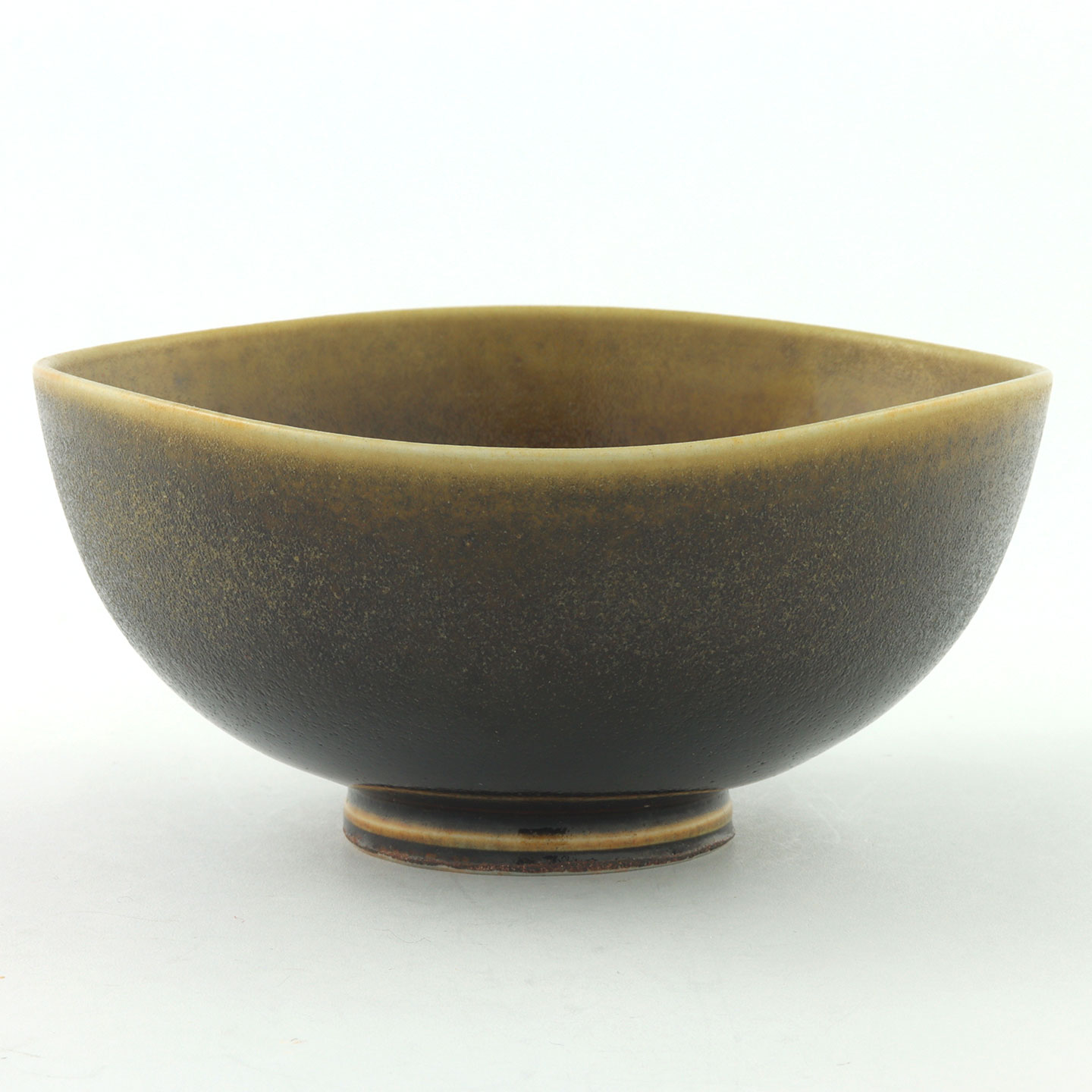 ベルント・フリーベリ 一点もの ブラウン/イエローのボウル (11cm) 1965年