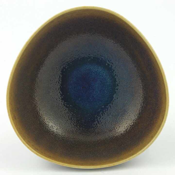 Berndt Friberg (1965) Unique Brown/Yellow Bowl 11 cm