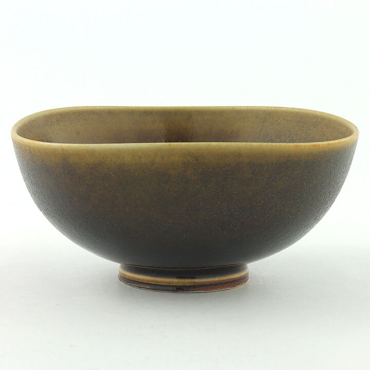 Berndt Friberg (1965) Unique Brown/Yellow Bowl 11 cm