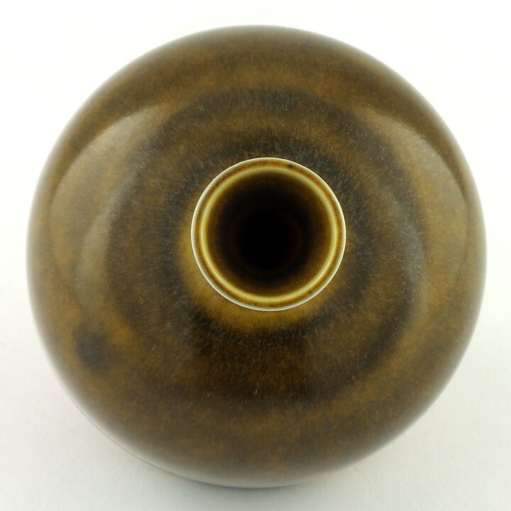 ベルント・フリーベリ  一点もの  茶/黄色のベース  (7cm)  1971年
