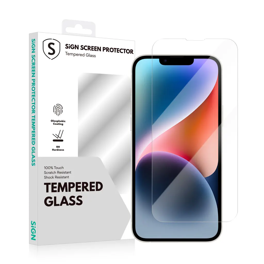 SiGN Skärmskydd i Härdat Glas för iPhone 14