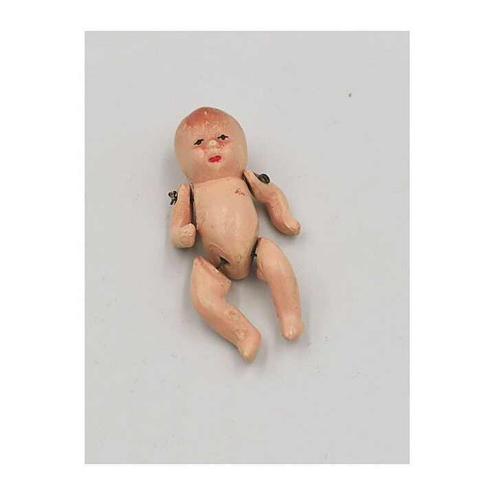 Dollhouse Second Hand Baby Basket and Baby
