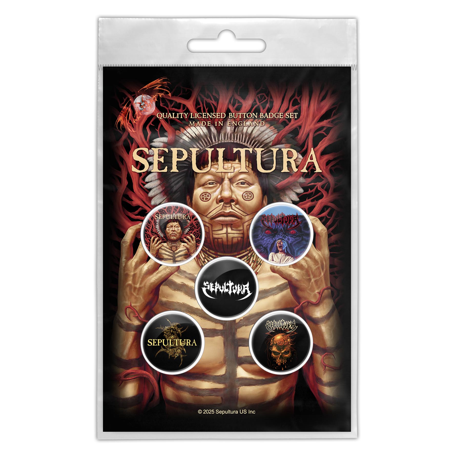 Sepultura Roots Badge Pack