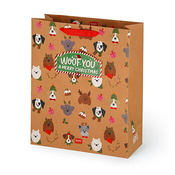 Gavepose Large, Dogs, Woof you a Merry Christmas (GB0675)