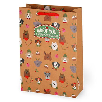Gavepose X-Large, Dogs, Woof you a Merry Christmas (GB0681)