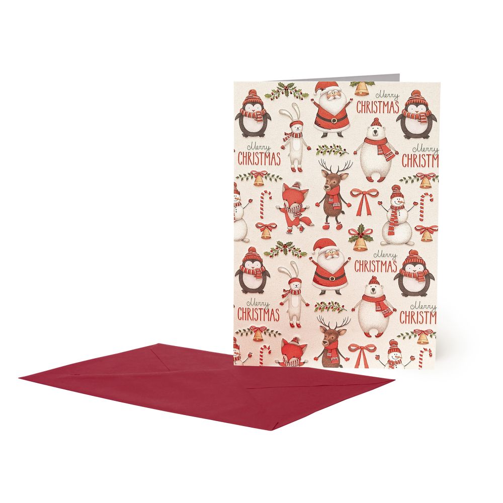 Large Greeting card, Xmas pattern (BGNUN0015)