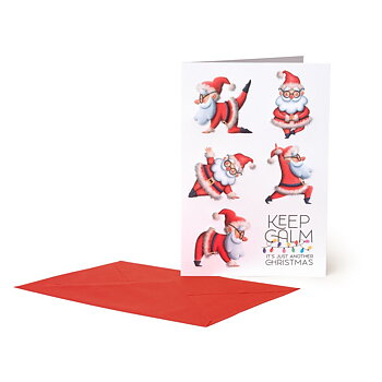 Large Greeting card, Santa Claus, Keep Calm (BGNUN0057), DETTE PRODUKT HAR PLANLAGT LEVERING I NOVEMBER 2026