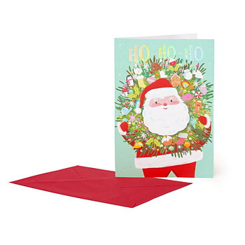 Large Greeting card, Santa Claus, Ho ho ho (BGNUN0071)