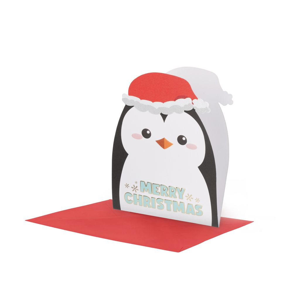 Large Greeting card, Penguin, Merry Christmas (BGNHJ0013)