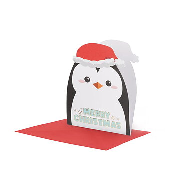 Large Greeting card, Penguin, Merry Christmas (BGNHJ0013)